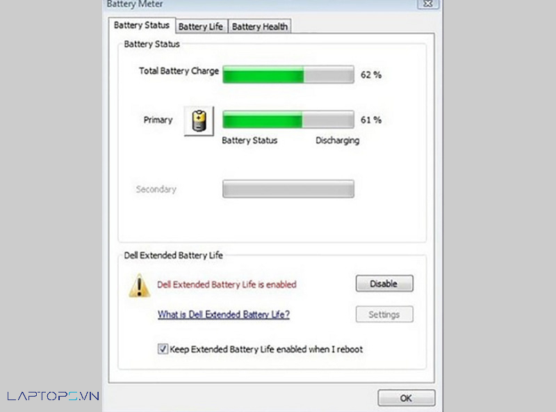 cách cài đặt chế độ sạc pin laptop