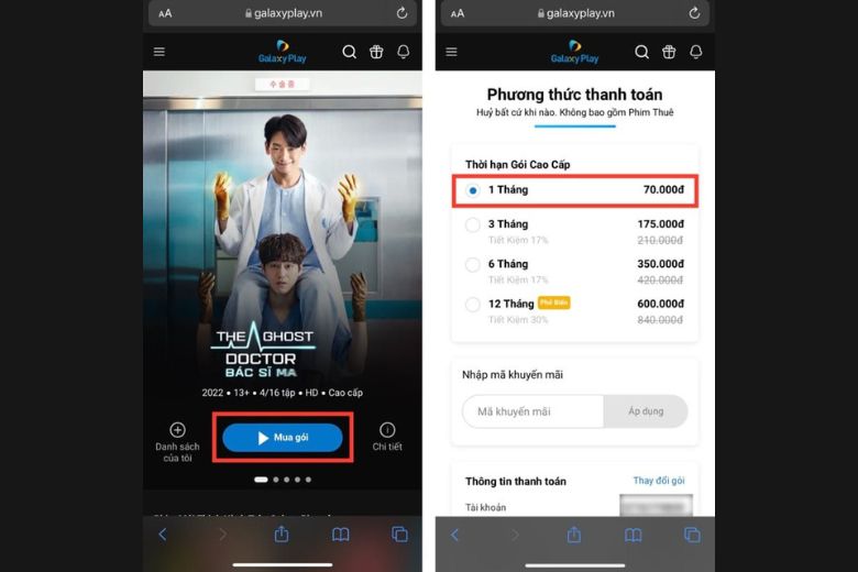 tài khoản Galaxy Play miễn phí 