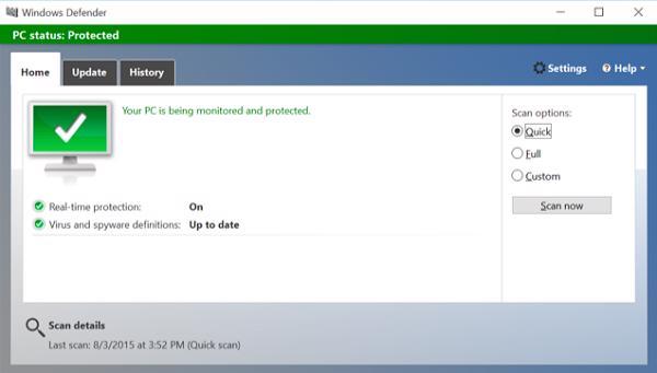 windows defender win 10 có tốt không